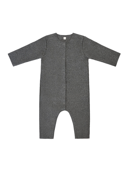 Piżamka niemowlęca Baby Rib Romper DARK GREY