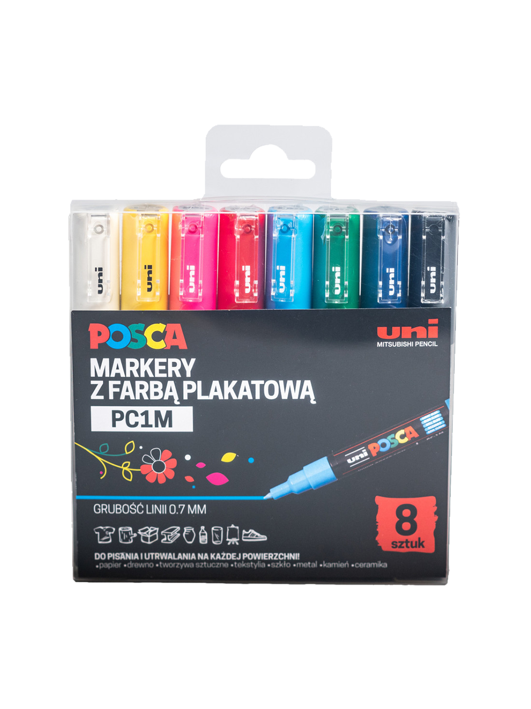 Markery z farbą plakatową POSCA PC1M UNI BÉBÉ Concept 