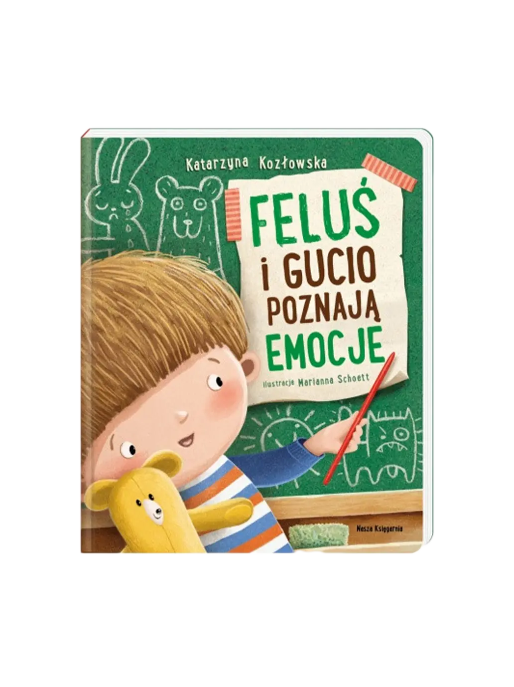 Feluś i Gucio poznają emocje Wydawnictwo Nasza Ksiegarnia BÉBÉ Concept