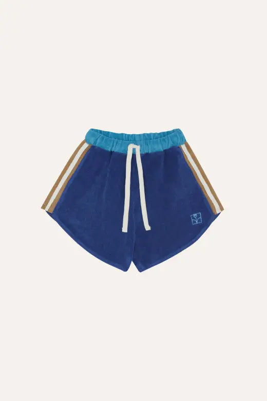 Blue Color Block Shorts The Campamento BEBE Concept 