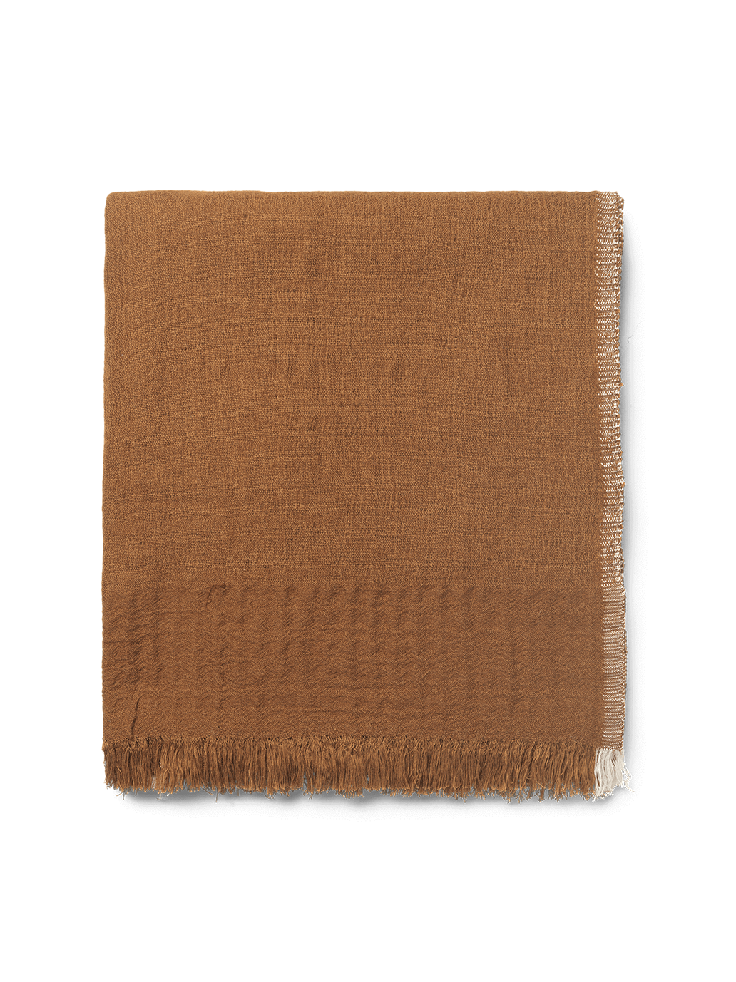 Pled z mieszanki bawełny, wełny merino i lnu Weaver Throw Ferm Living BÉBÉ Concept