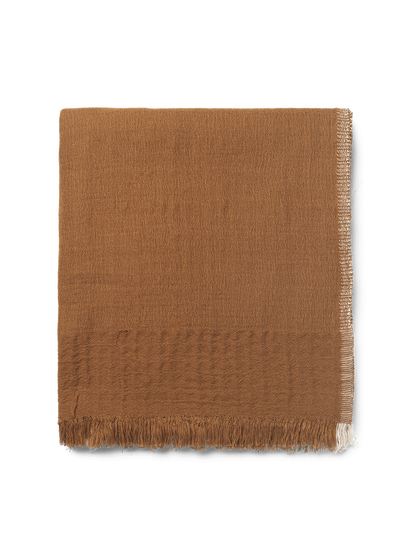 Pled z mieszanki bawełny, wełny merino i lnu Weaver Throw Ferm Living BÉBÉ Concept