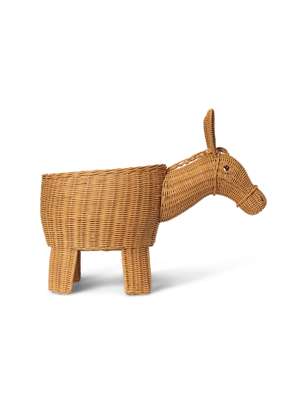 OUTLET Pleciony kosz na zabawki