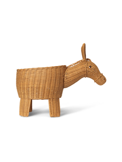 OUTLET Pleciony kosz na zabawki