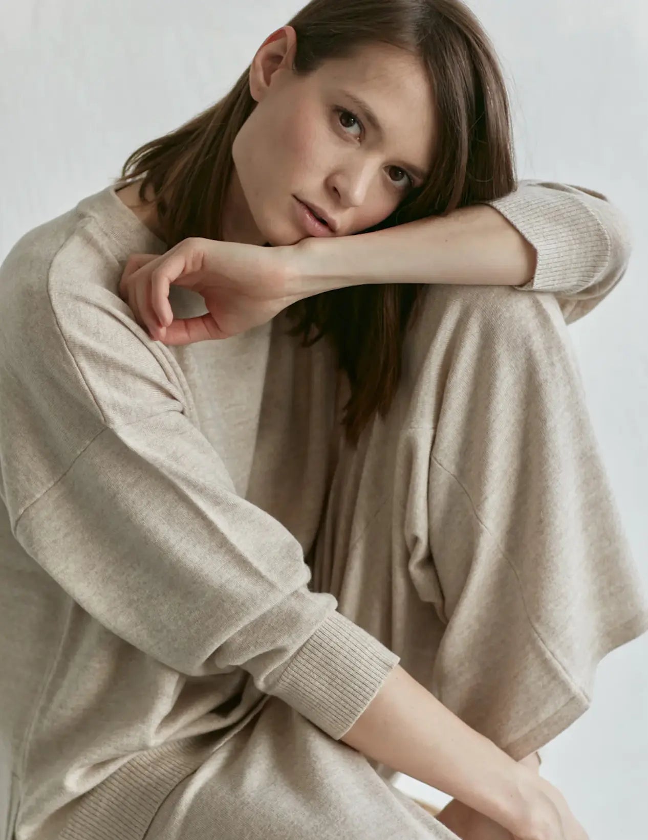 szerokie spodnie merino Mama Everyday Mille Family BEBE Concept 