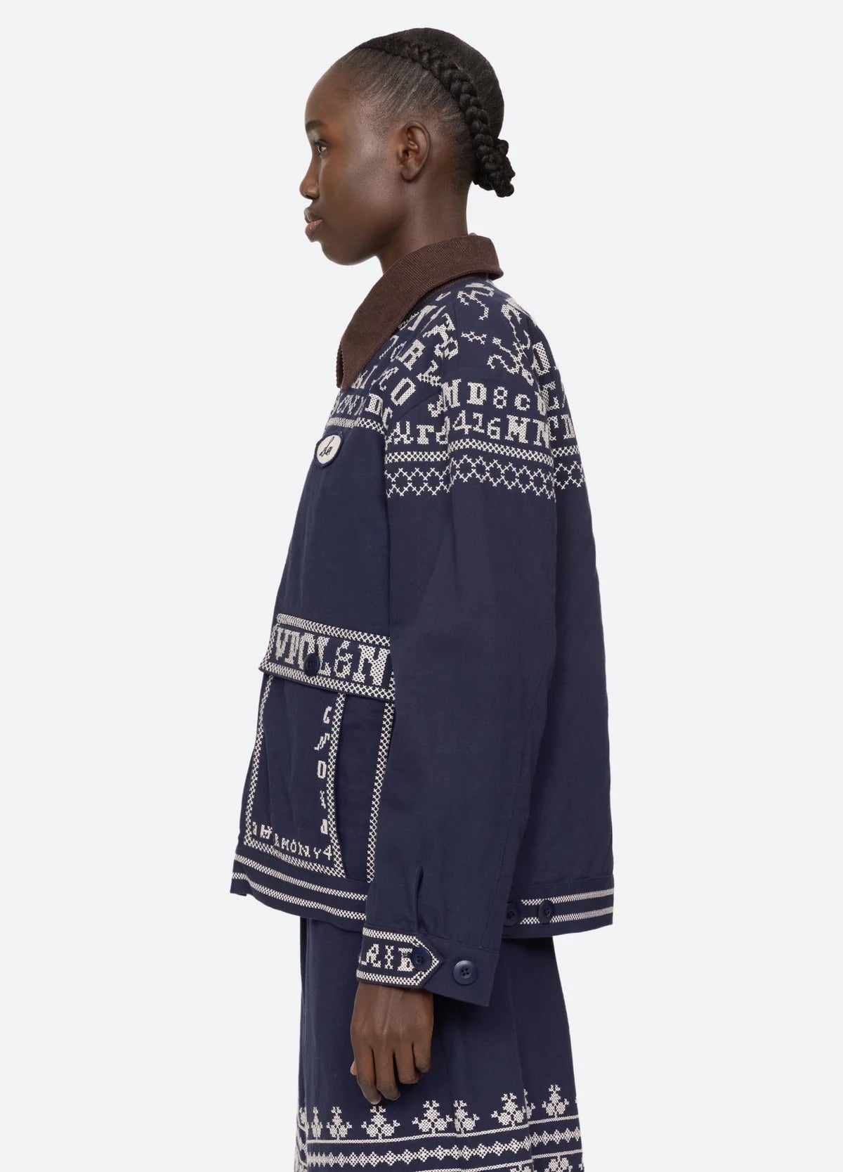 Kit embroidery jacket