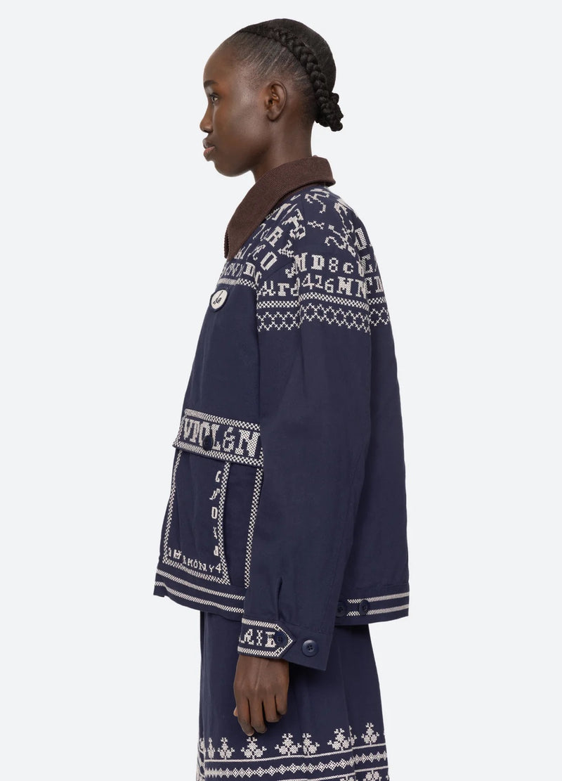 Kit embroidery jacket