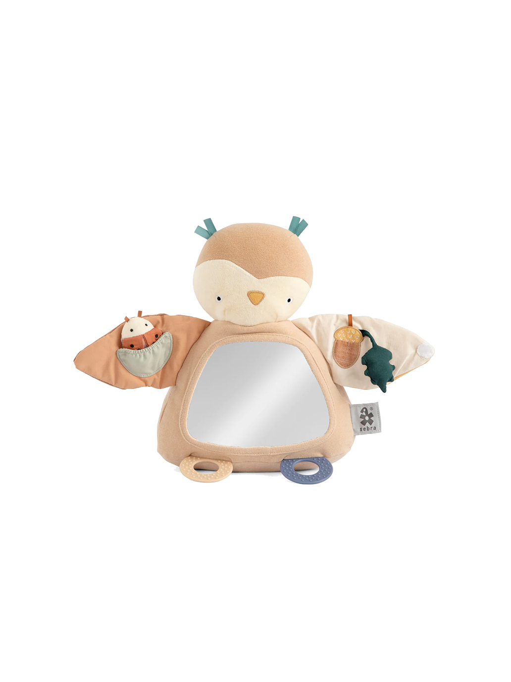 Zabawka sensoryczna z lusterkiem Blinky the owl Sebra BÉBÉ Concept
