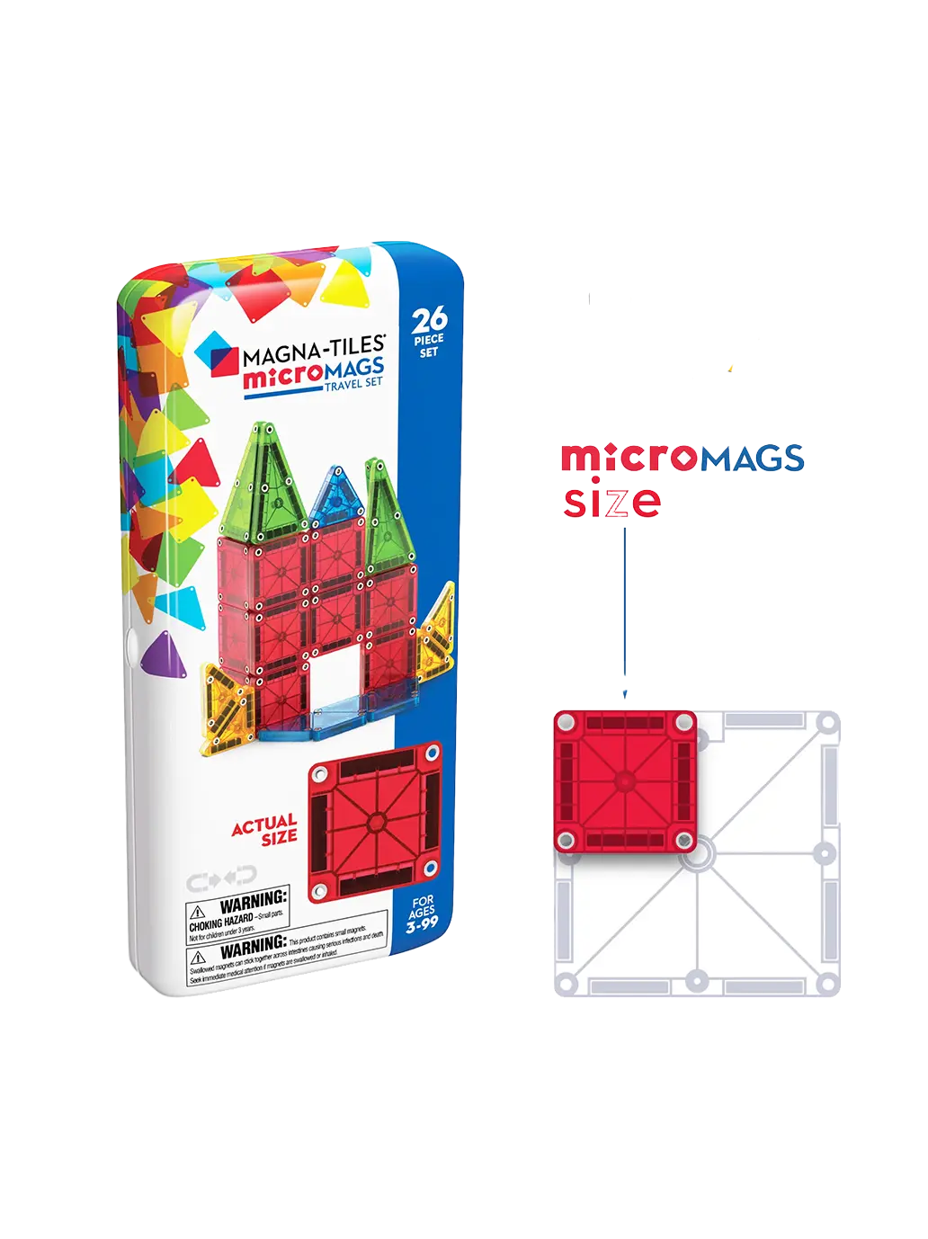 OUTLET Klocki magnetyczne Travel microMAGS 26 el. bébé concept BÉBÉ Concept 