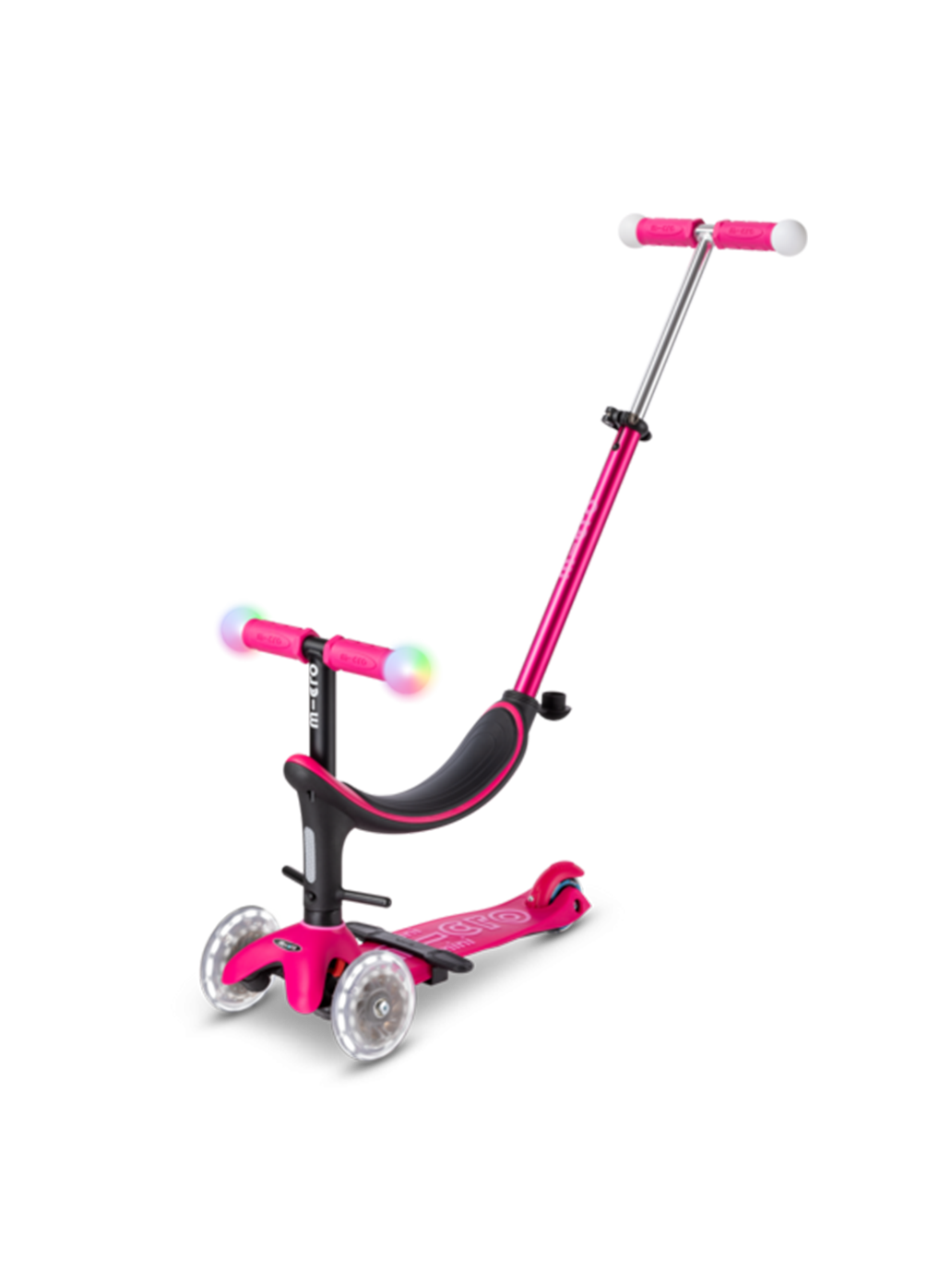 Hulajnoga Mini2Grow Deluxe Magic LED 4w1 Micro BÉBÉ Concept 