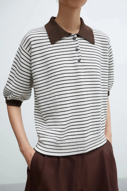 Merino Wool Striped Polo Cordera BÉBÉ Concept 