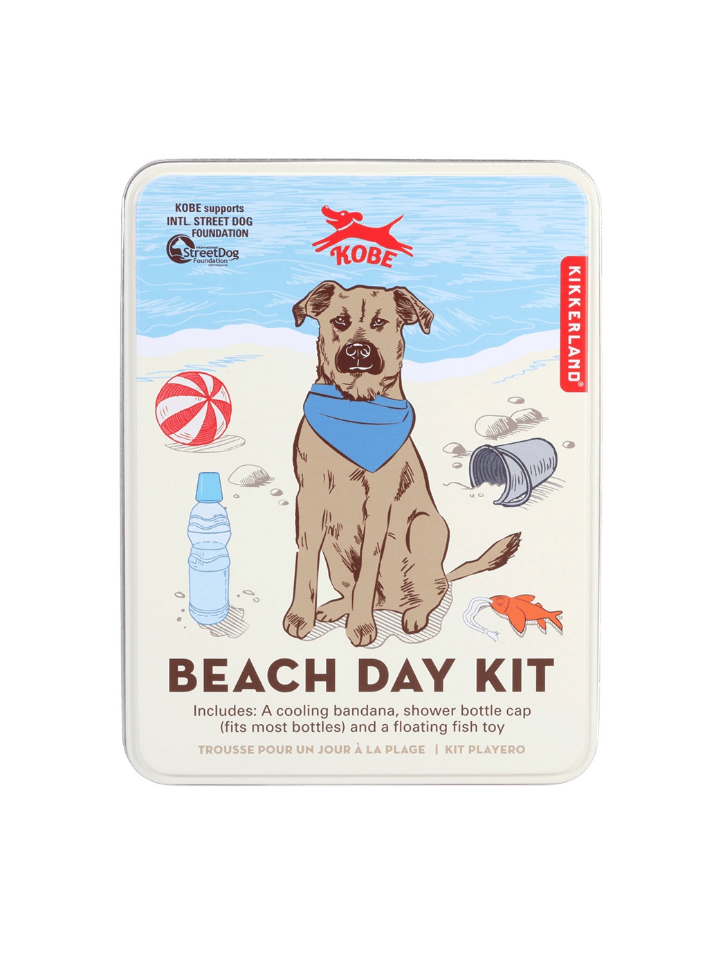Zestaw dla psa Kobe Dog Beach Day Kit Kikkerland BÉBÉ Concept 