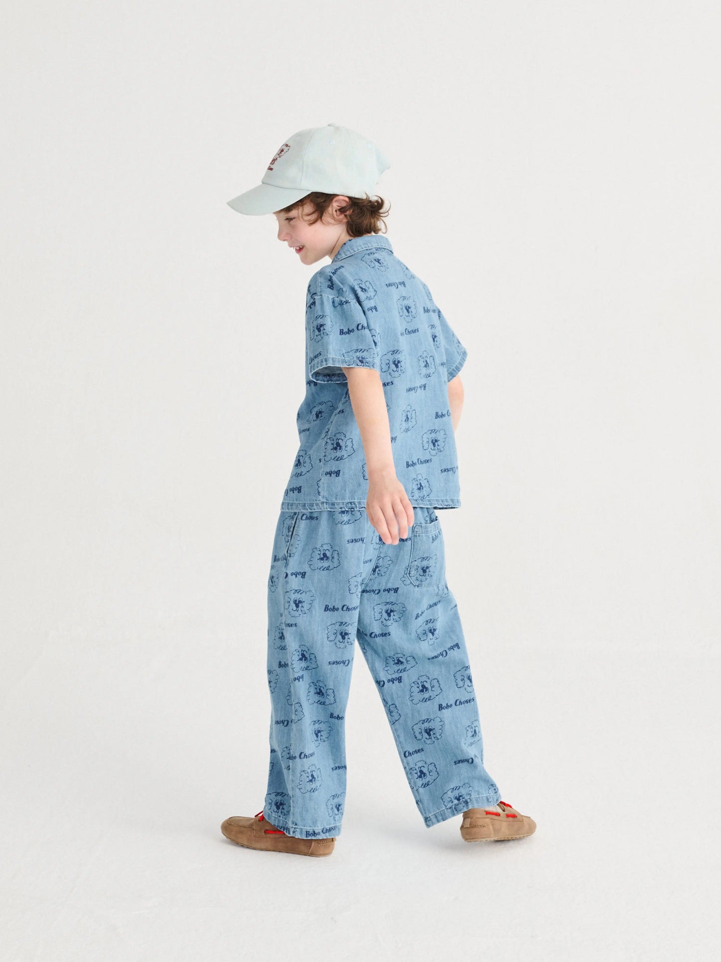 Spodnie Pickles The Dog all over light denim pants Bobo Choses BEBE Concept 