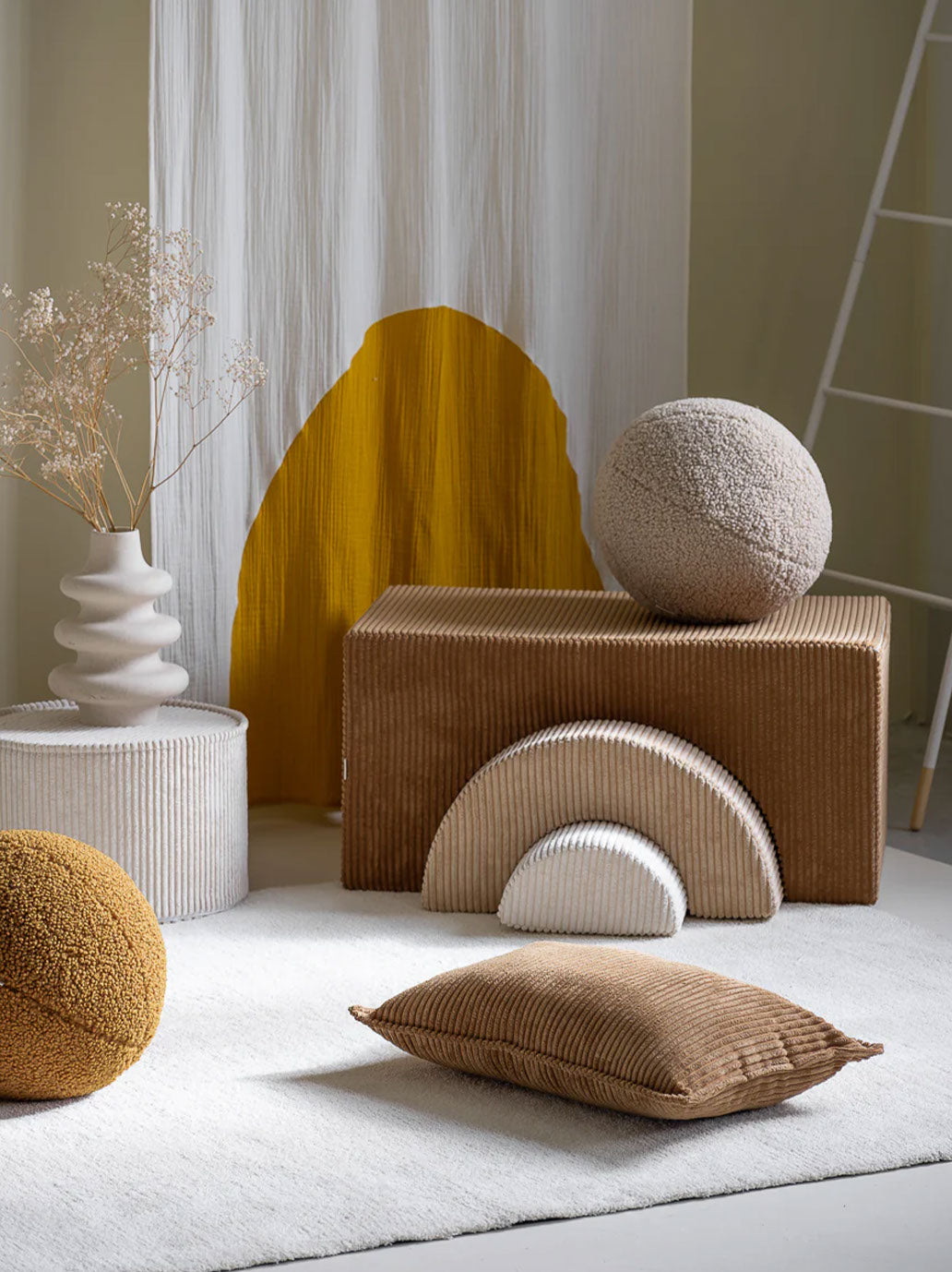 Miękkie klocki Rainbow playset WigiWama BÉBÉ Concept 