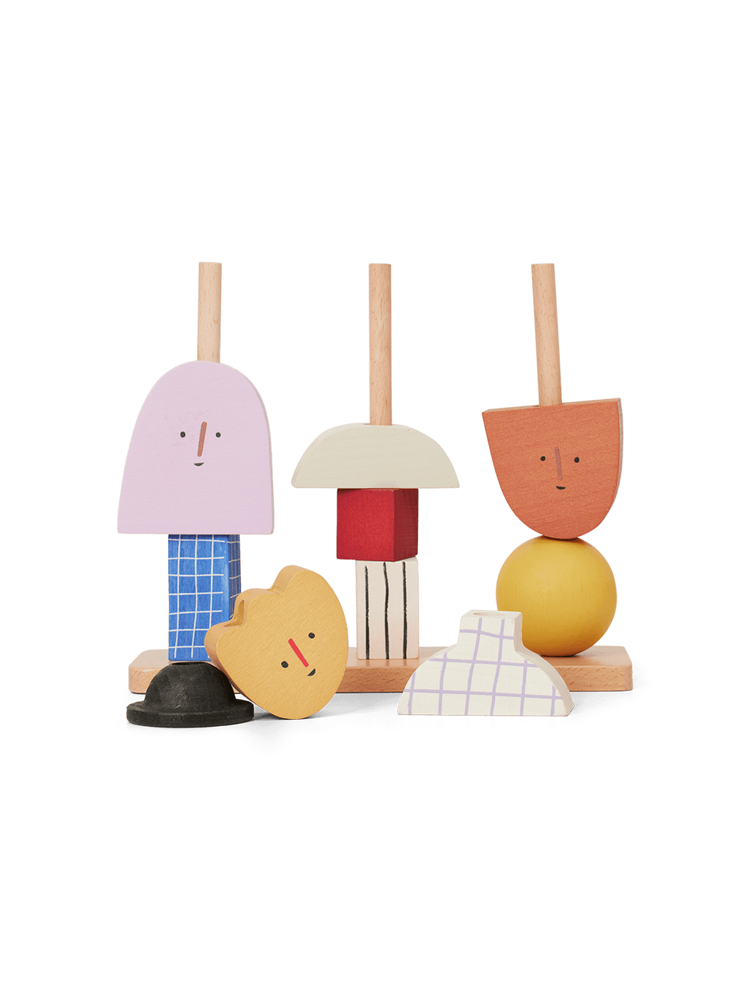 Drewniany płotek nakładanka Ferm Living BÉBÉ Concept