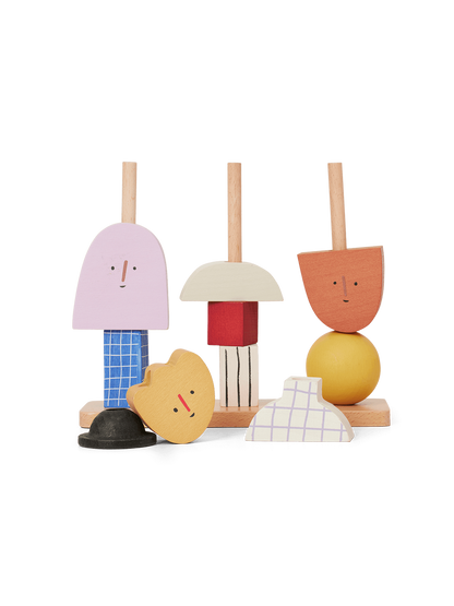 Drewniany płotek nakładanka Ferm Living BÉBÉ Concept