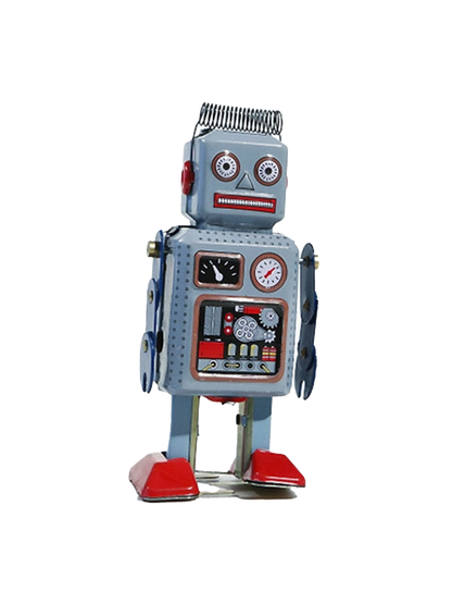 Blaszana retro zabawka Robot Die Blechfabrik BÉBÉ Concept 