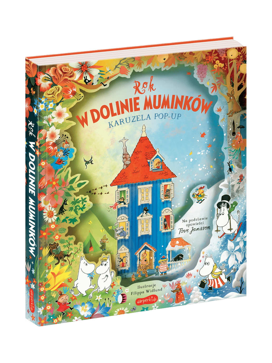 Rok w Dolinie Muminków. Karuzela pop-up Wydawnictwo Harper BÉBÉ Concept 