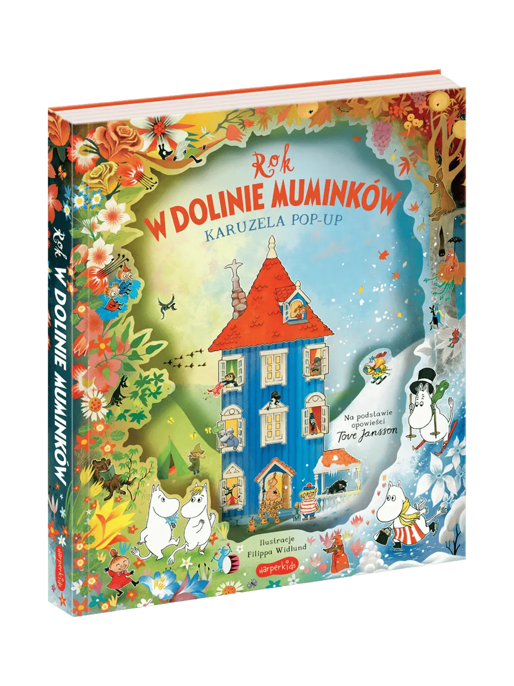 Rok w Dolinie Muminków. Karuzela pop-up Wydawnictwo Harper BEBE Concept 