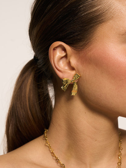 Kolczyk Big Bow Stud Anna + Nina BÉBÉ Concept 