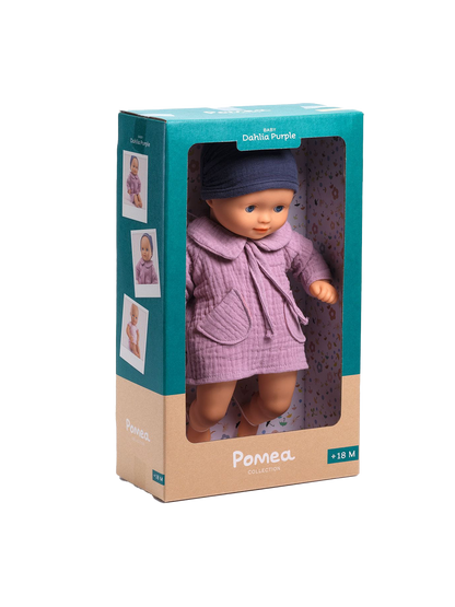 Lalka z ruchomymi powiekami Baby Pomea Djeco BÉBÉ Concept 