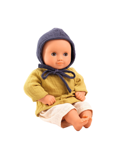 Lalka z ruchomymi powiekami Baby Pomea Djeco BÉBÉ Concept 