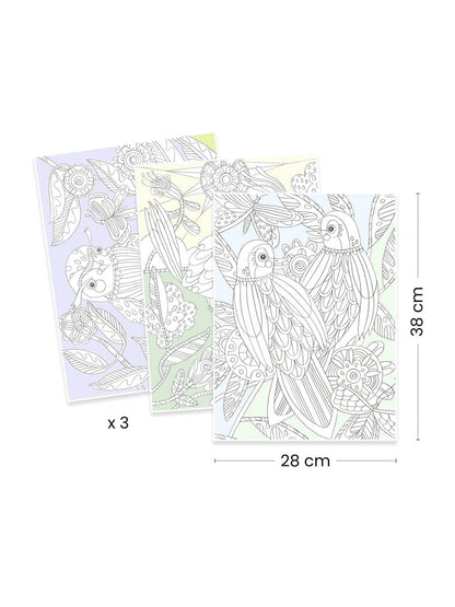 Obrazy do kolorowania w teczce Djeco BÉBÉ Concept