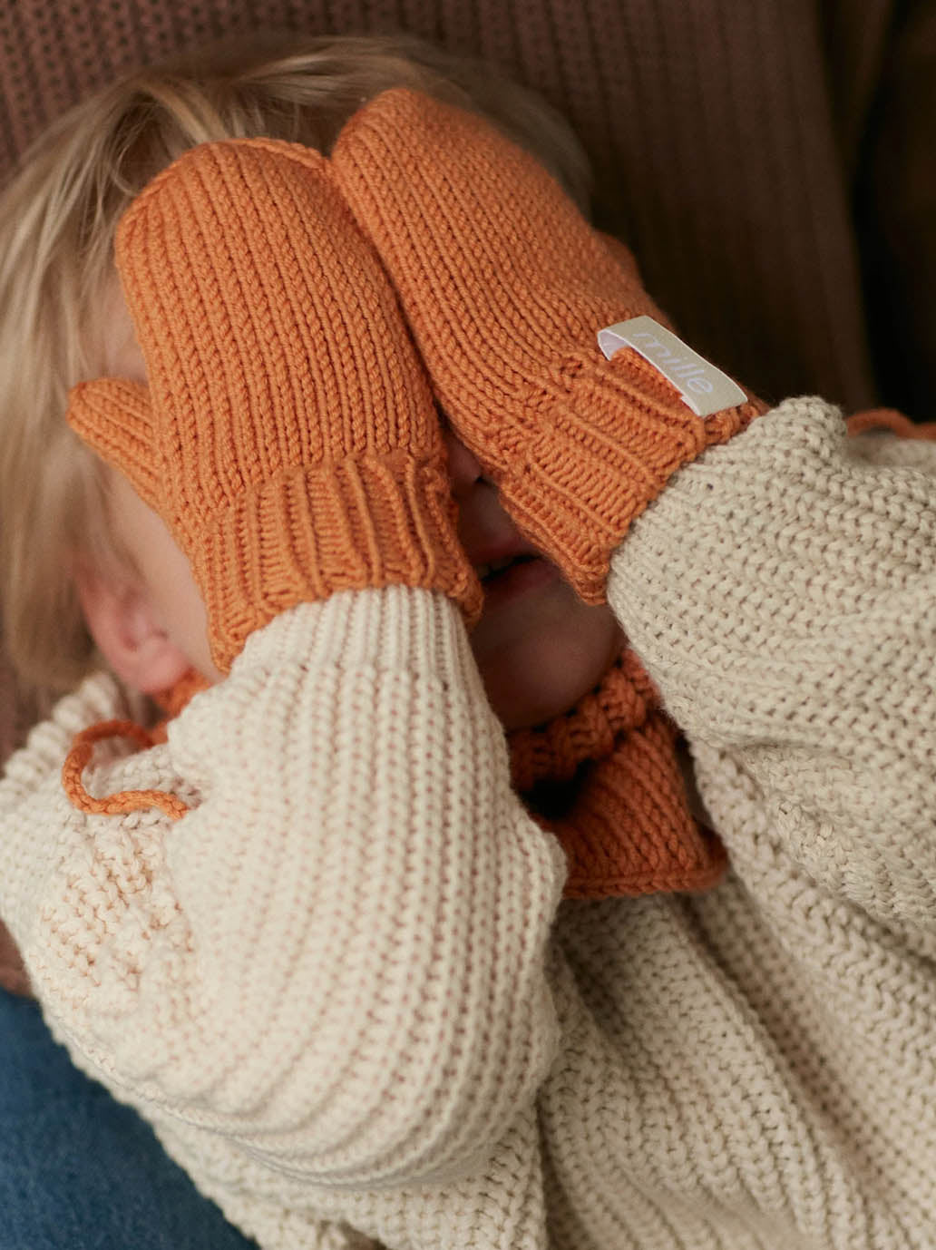 rękawiczki jednopalczaste z wełny merino Mille Family BÉBÉ Concept