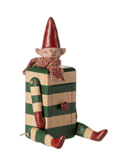 Świąteczny Elf z sekretną szufladką Maileg BÉBÉ Concept 