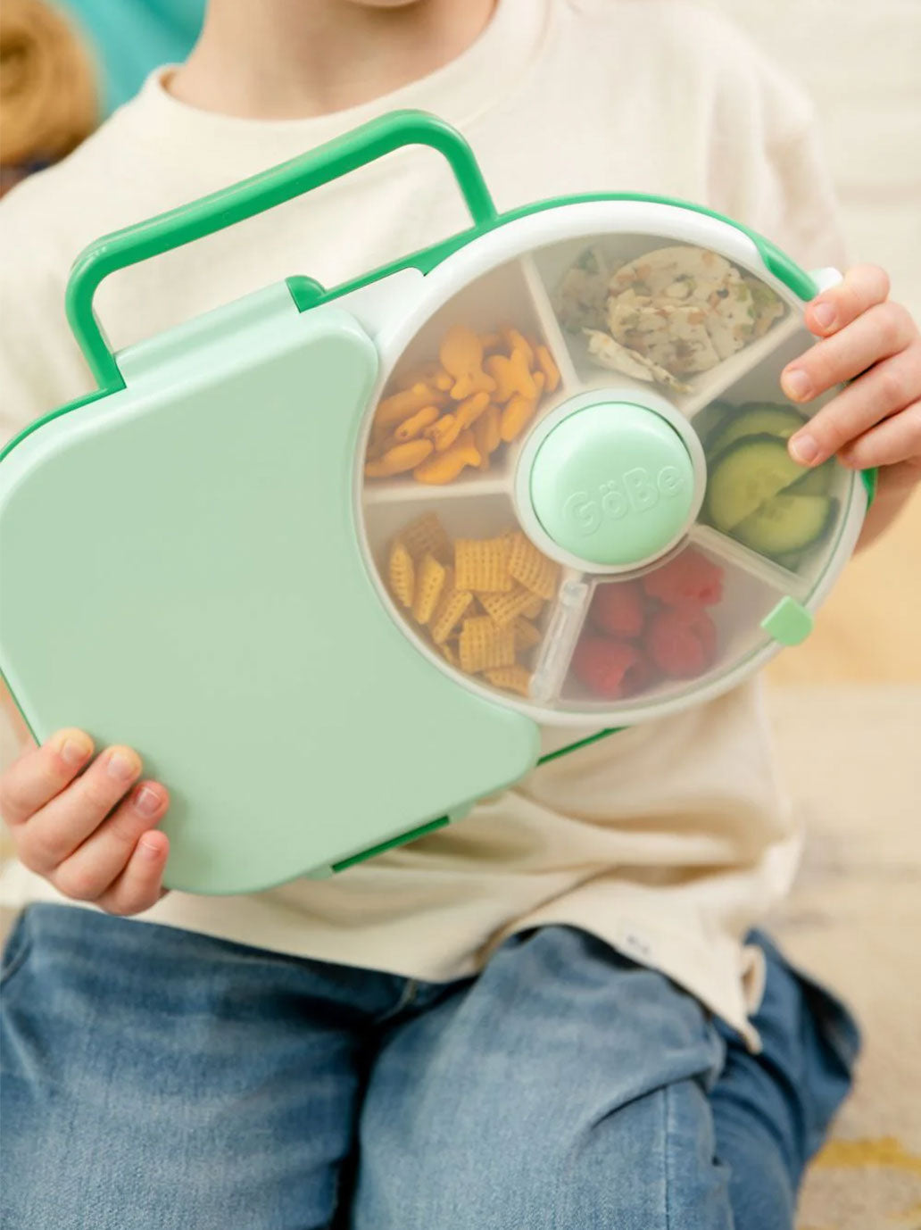 Śniadaniówka dla dzieci 2w1 Lunchbox &amp; Snack Spinner GoBe Kids BÉBÉ Concept 