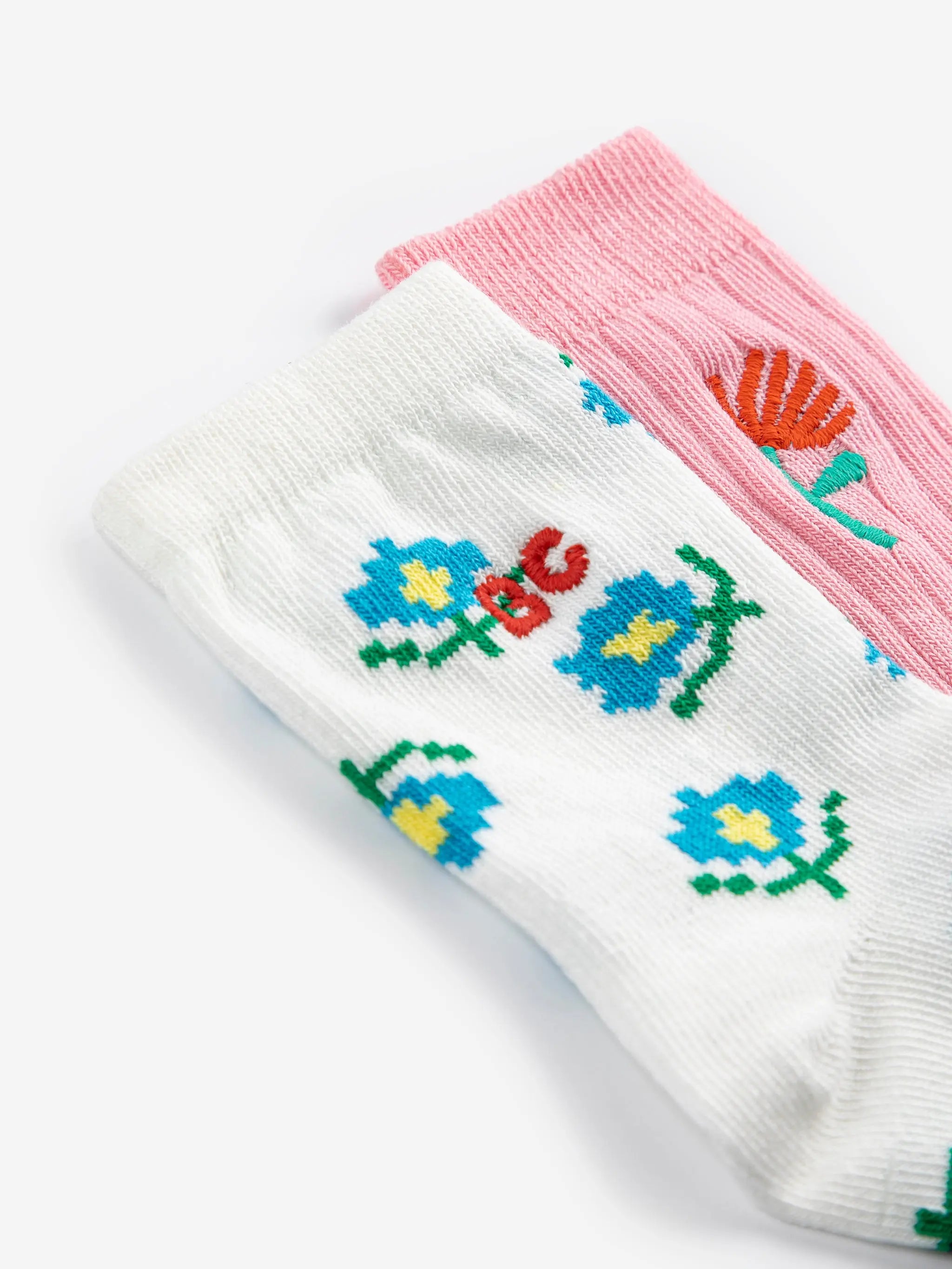 Flower short socks pack x 2 Bobo Choses BEBE Concept 