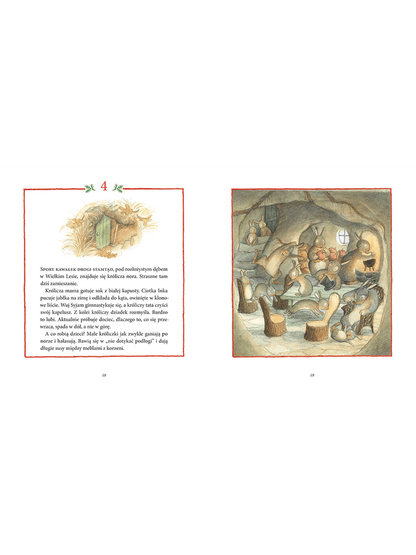 Święta w wielkim lesie Wydawnictwo Zakamarki BÉBÉ Concept