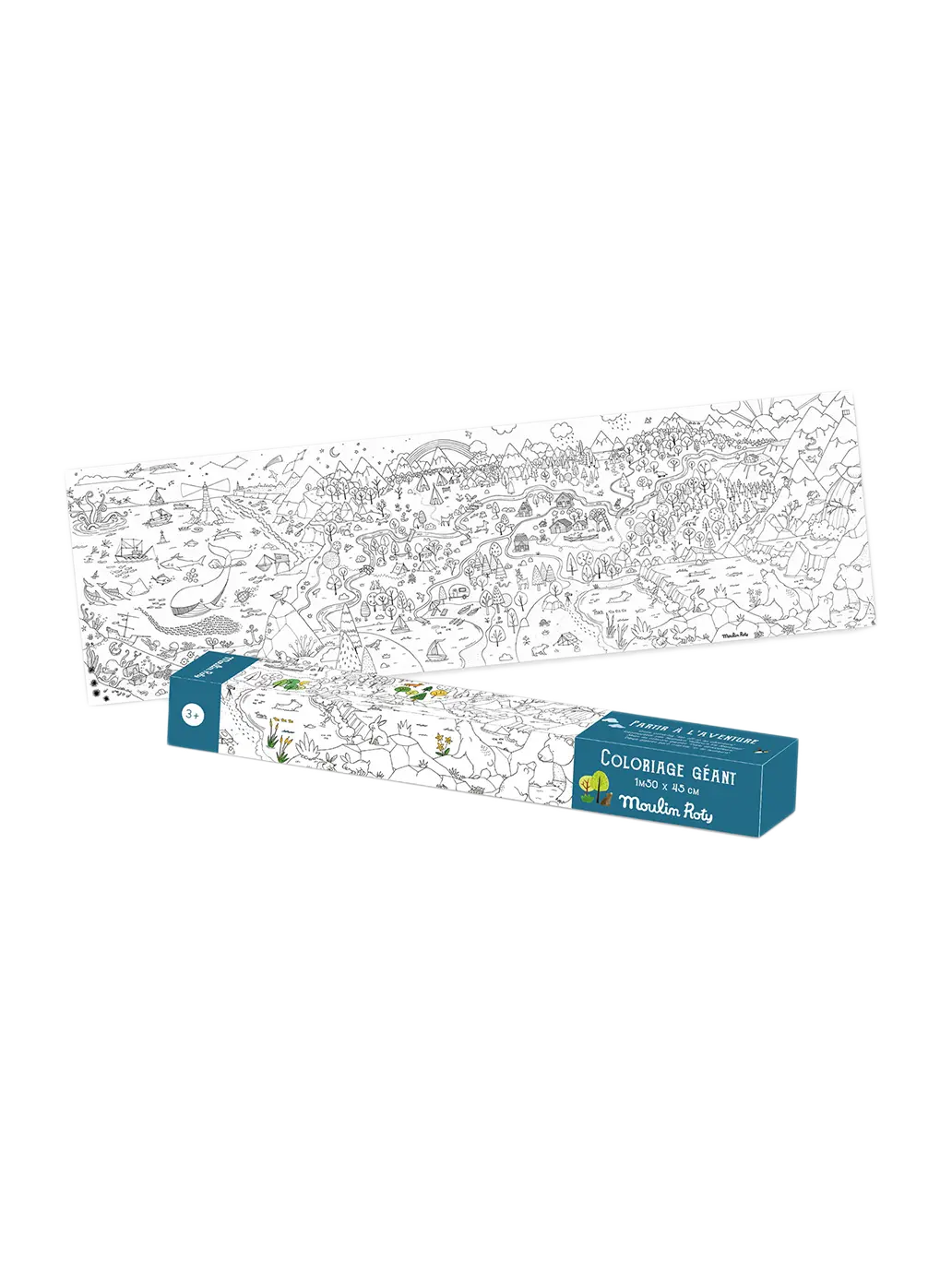 kolorowanka gigant Odkrywca Moulin Roty BÉBÉ Concept