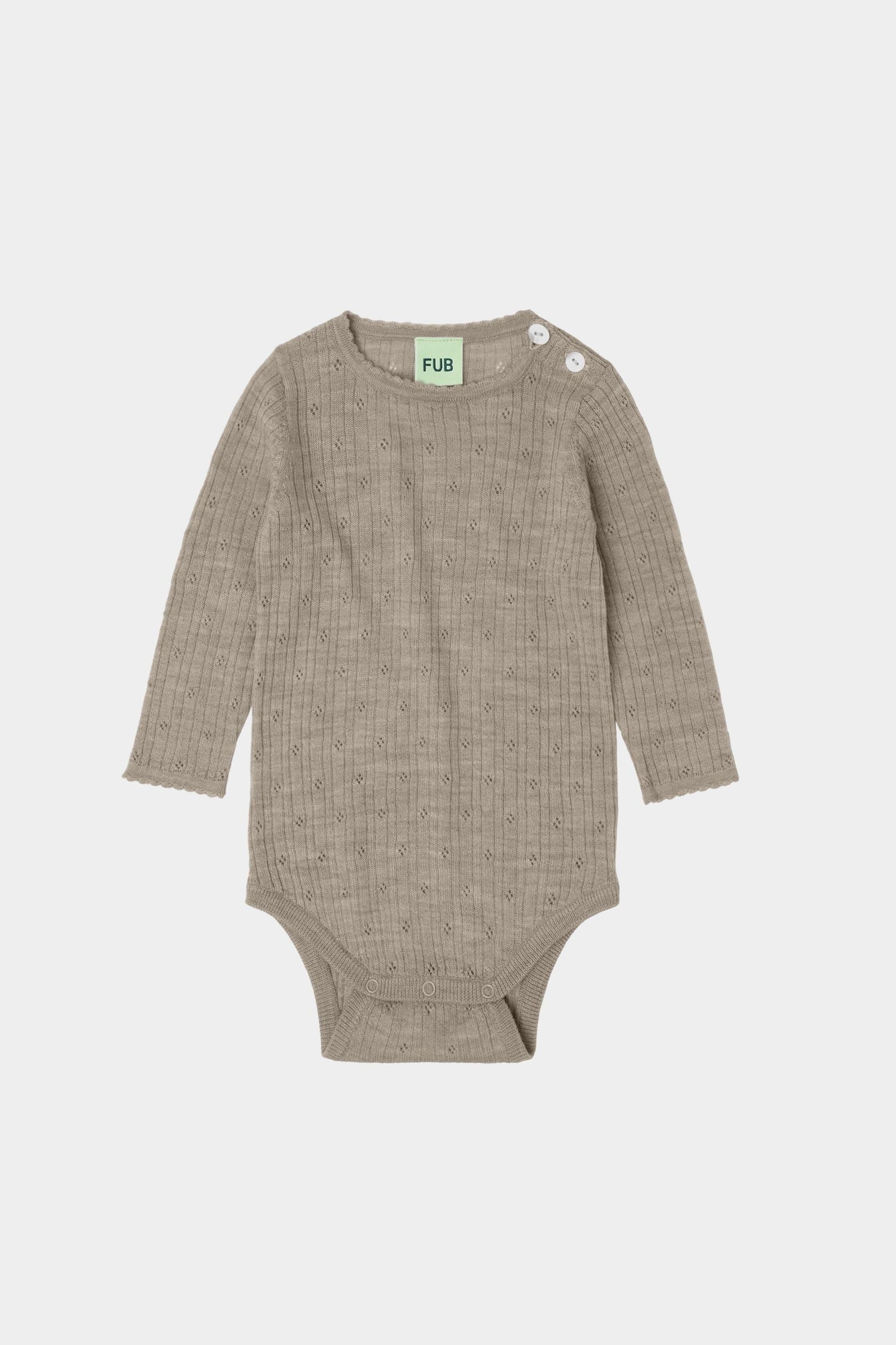Baby Pointelle Merino Body FUB BÉBÉ Concept 