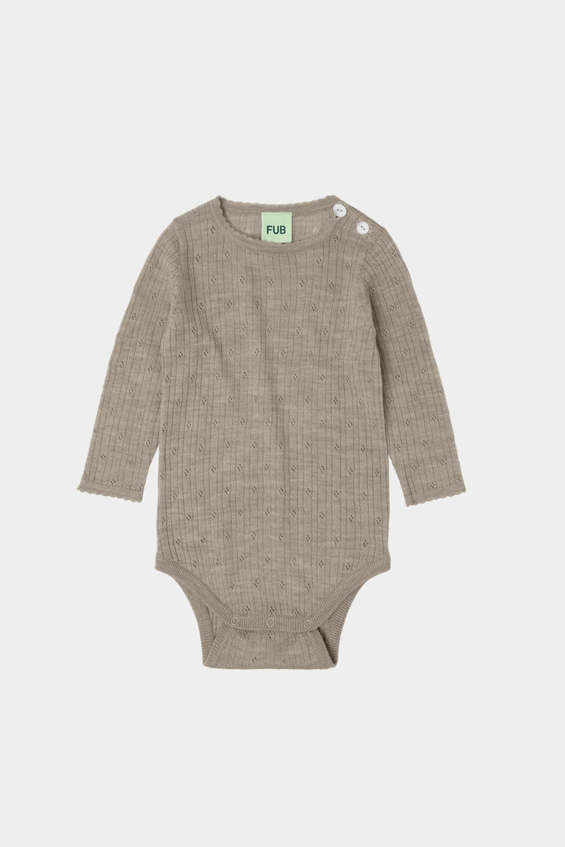 Baby Pointelle Merino Body FUB BÉBÉ Concept 