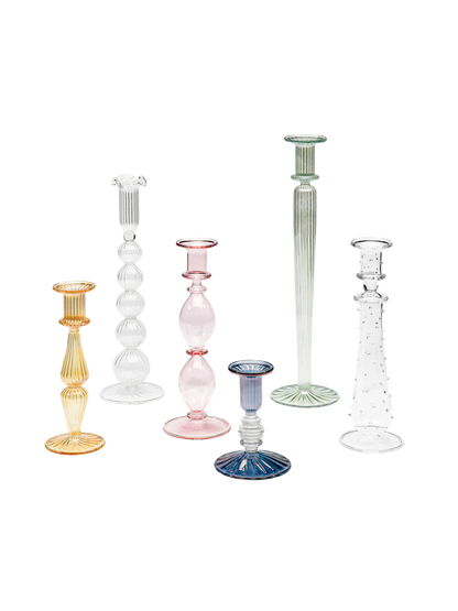 Szklany świecznik Anna + Nina BÉBÉ Concept 