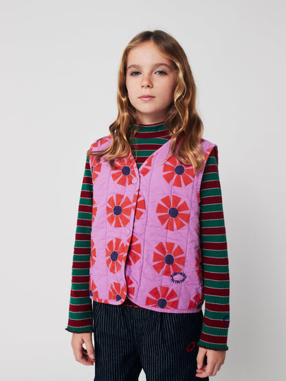 Kaleidoscope all over quilted woven vest Kids Bobo Choses BÉBÉ Concept 