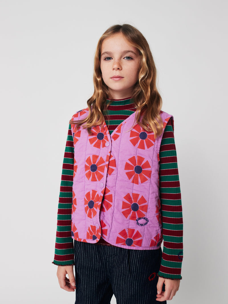 Kaleidoscope all over quilted woven vest Kids Bobo Choses BÉBÉ Concept 