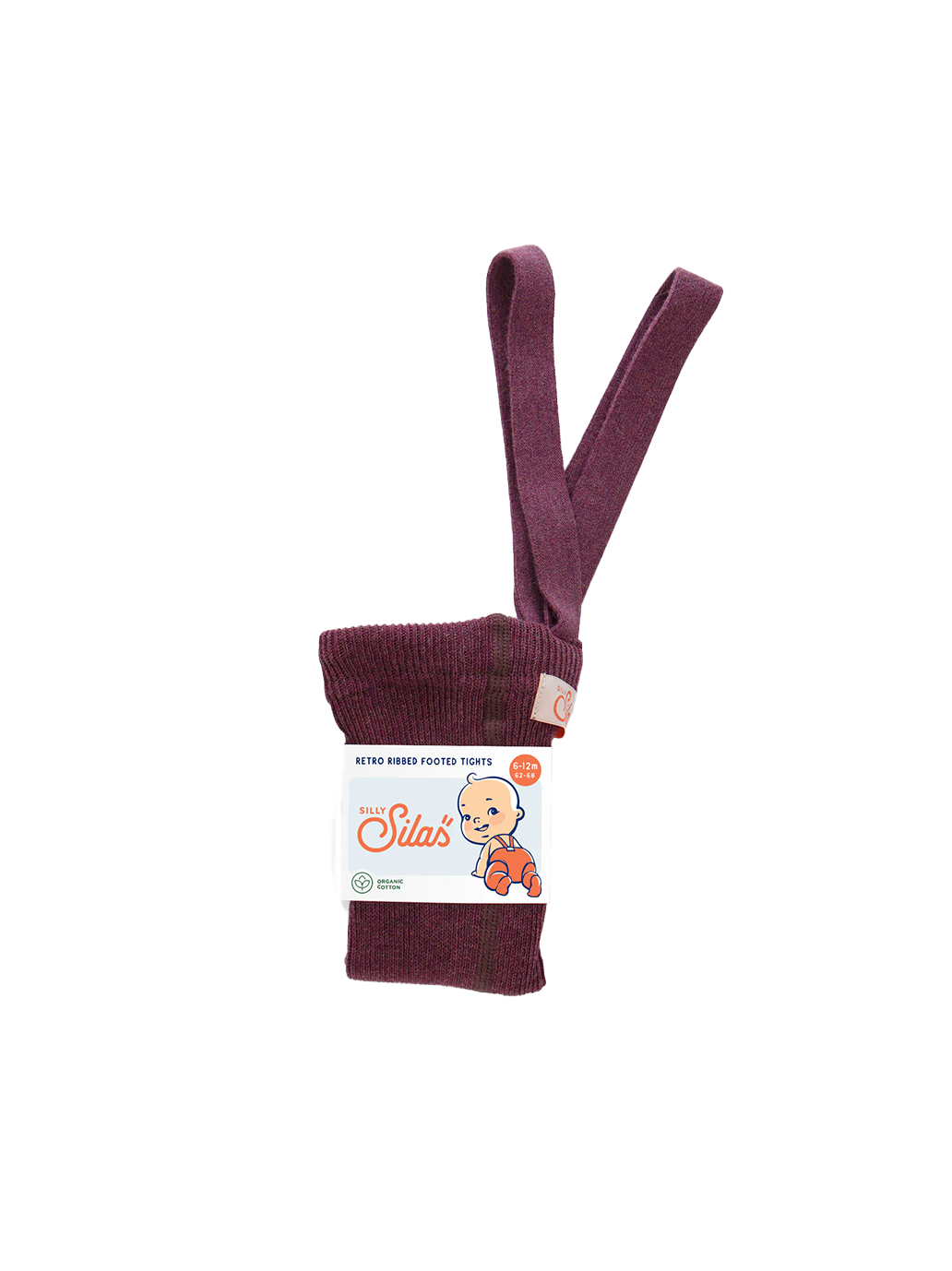 rajstopy z organicznej bawełny z szelkami w stylu vintage Silly Silas BÉBÉ Concept