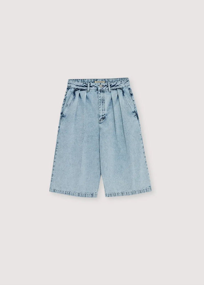 TNS Denim Woman Bermuda Bleach Denim The New Society BEBE Concept 