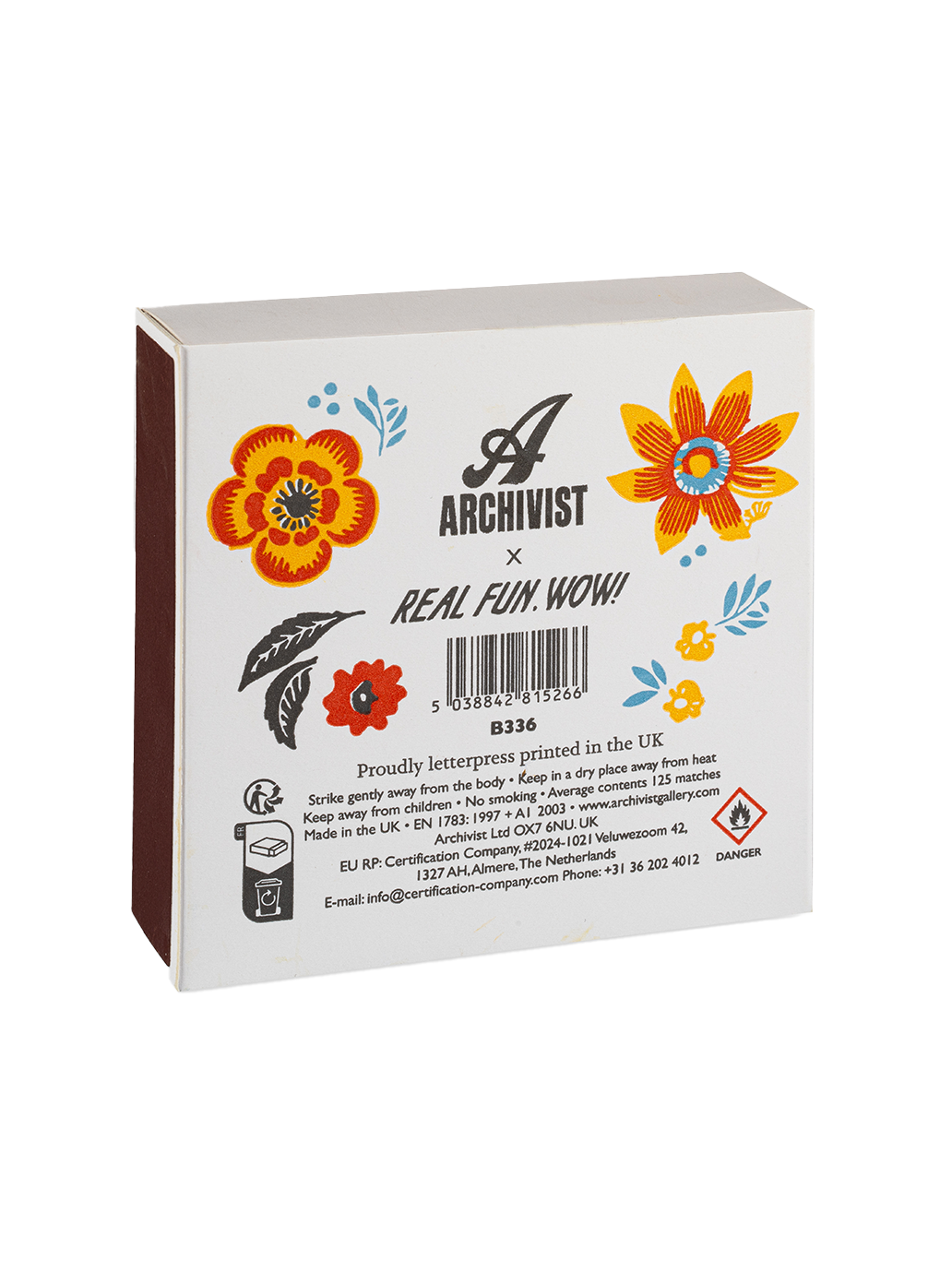 Luksusowe zapałki w ozdobnym pudełku Archivist Gallery BÉBÉ Concept 