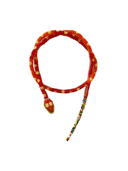 Naszyjnik z koralików Snake Necklace FLOWERS