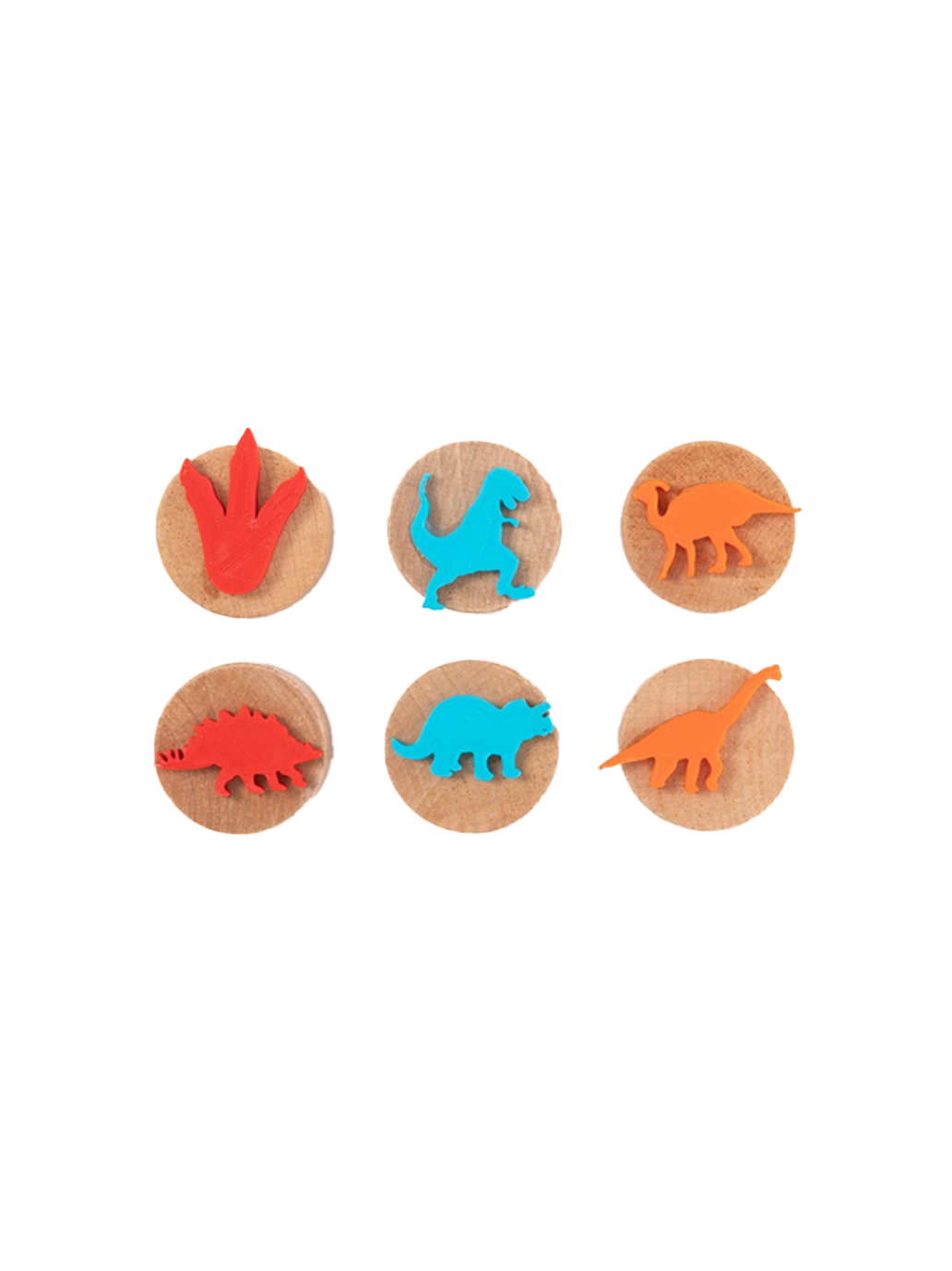 Zestaw drewnianych stempli do ciastoliny i farb ChildGen BÉBÉ Concept 