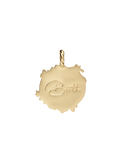 Pozłacana zawieszka Memorable Charm Birth Anna + Nina BÉBÉ Concept 