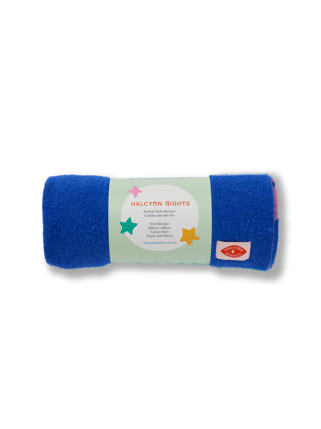 Miękki kocyk z kolorowym wzorem Halcyon Nights BÉBÉ Concept 