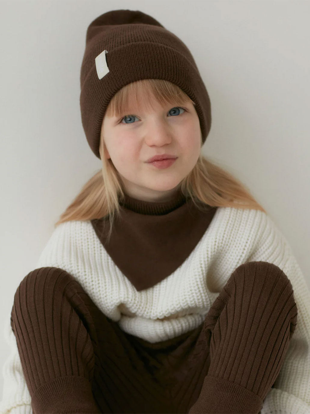 Cienka czapka z wełny merino Fine Mille Family BÉBÉ Concept 