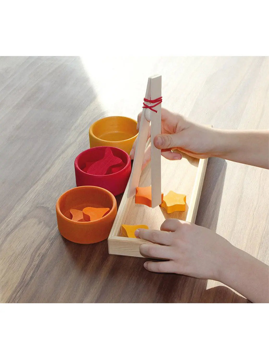 Drewniane miseczki do sortowania Grimm&#39;s BÉBÉ Concept