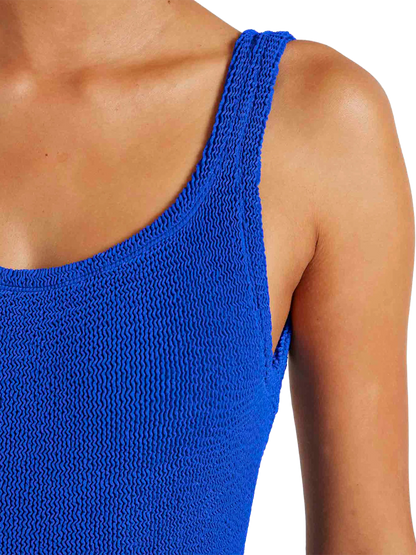 Jednoczęściowy kostium kąpielowy Square Neck ROYAL BLUE