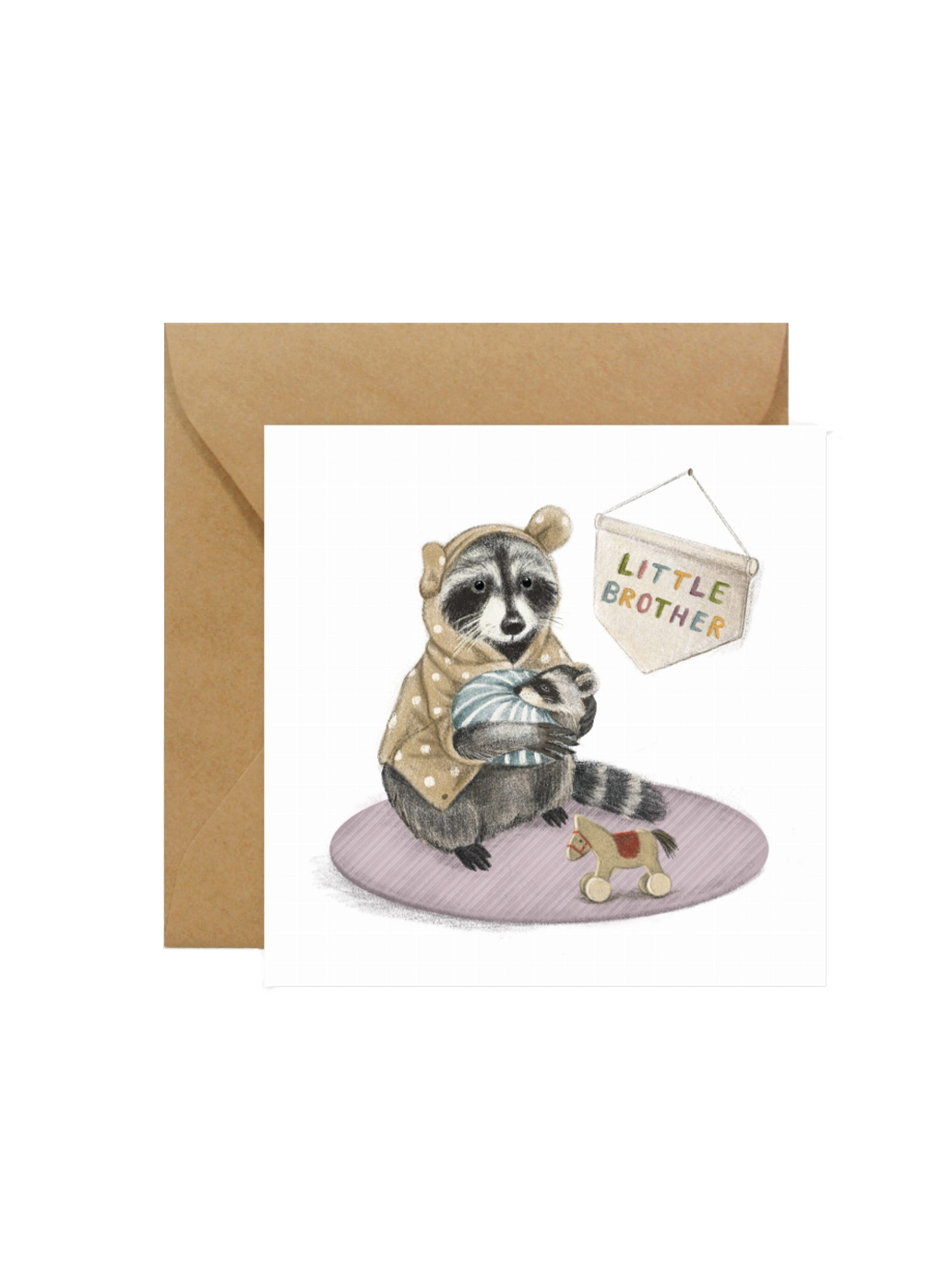 kartka okolicznościowa z kopertą Hi Little BÉBÉ Concept