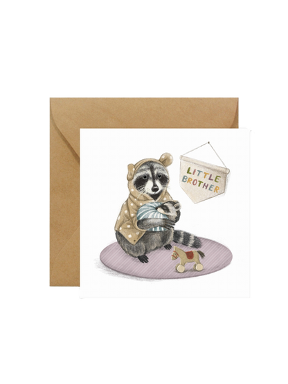 kartka okolicznościowa z kopertą Hi Little BÉBÉ Concept